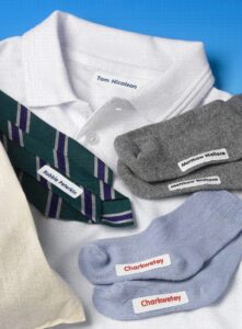 iron name tags for school uniforms