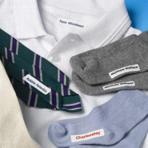 iron name tags for school uniforms