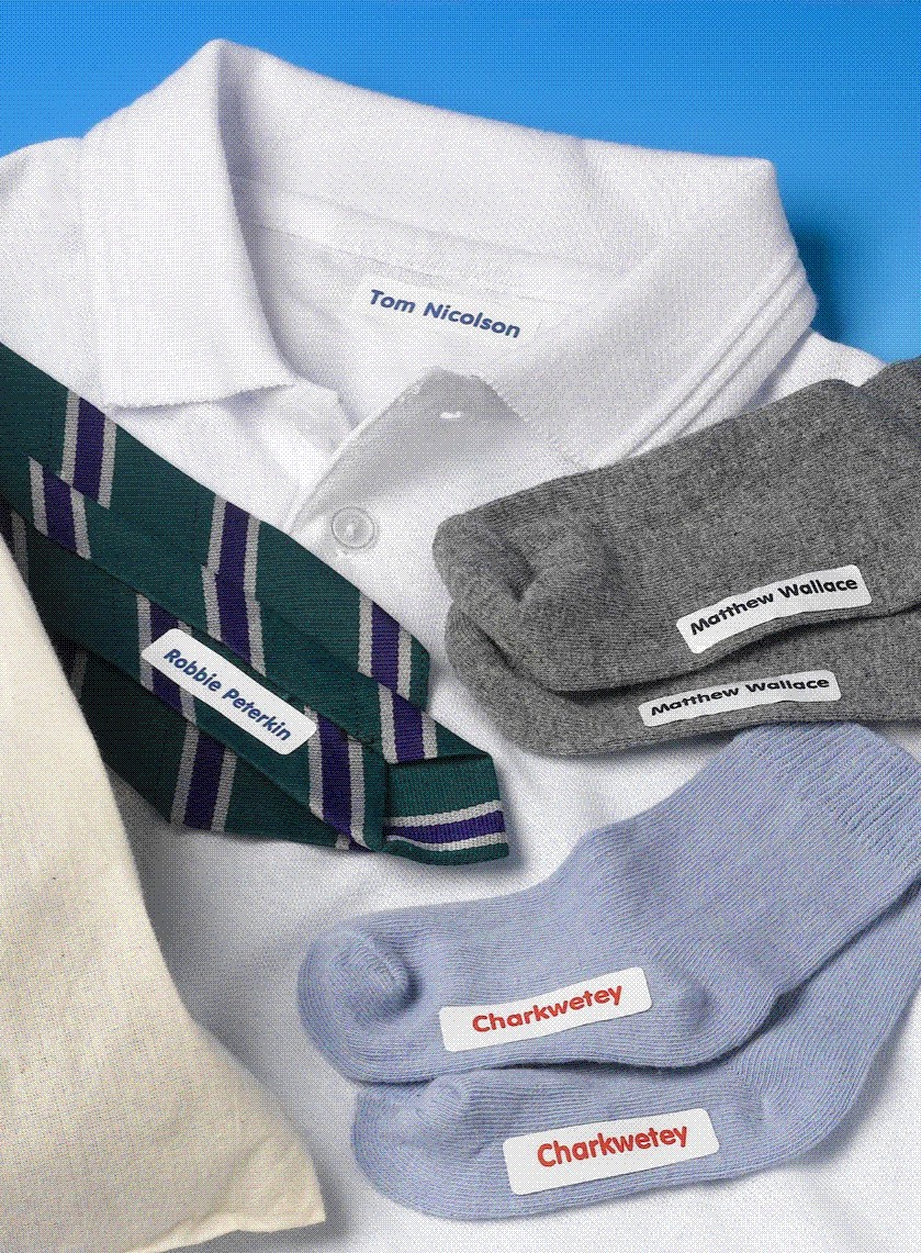 iron name tags for school uniforms