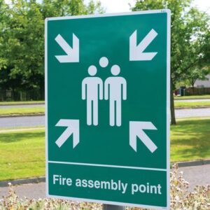 fire assembly point sign
